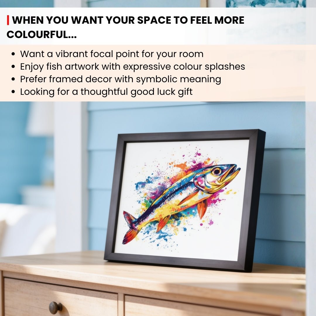 Premium fade-resistant textured canvas print highlighting vibrant water ripples, gold leaf tones, and rich pigments