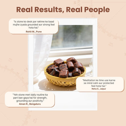 Mahogany Obsidian Tumbled Stone Pebbles - plusvalueindia