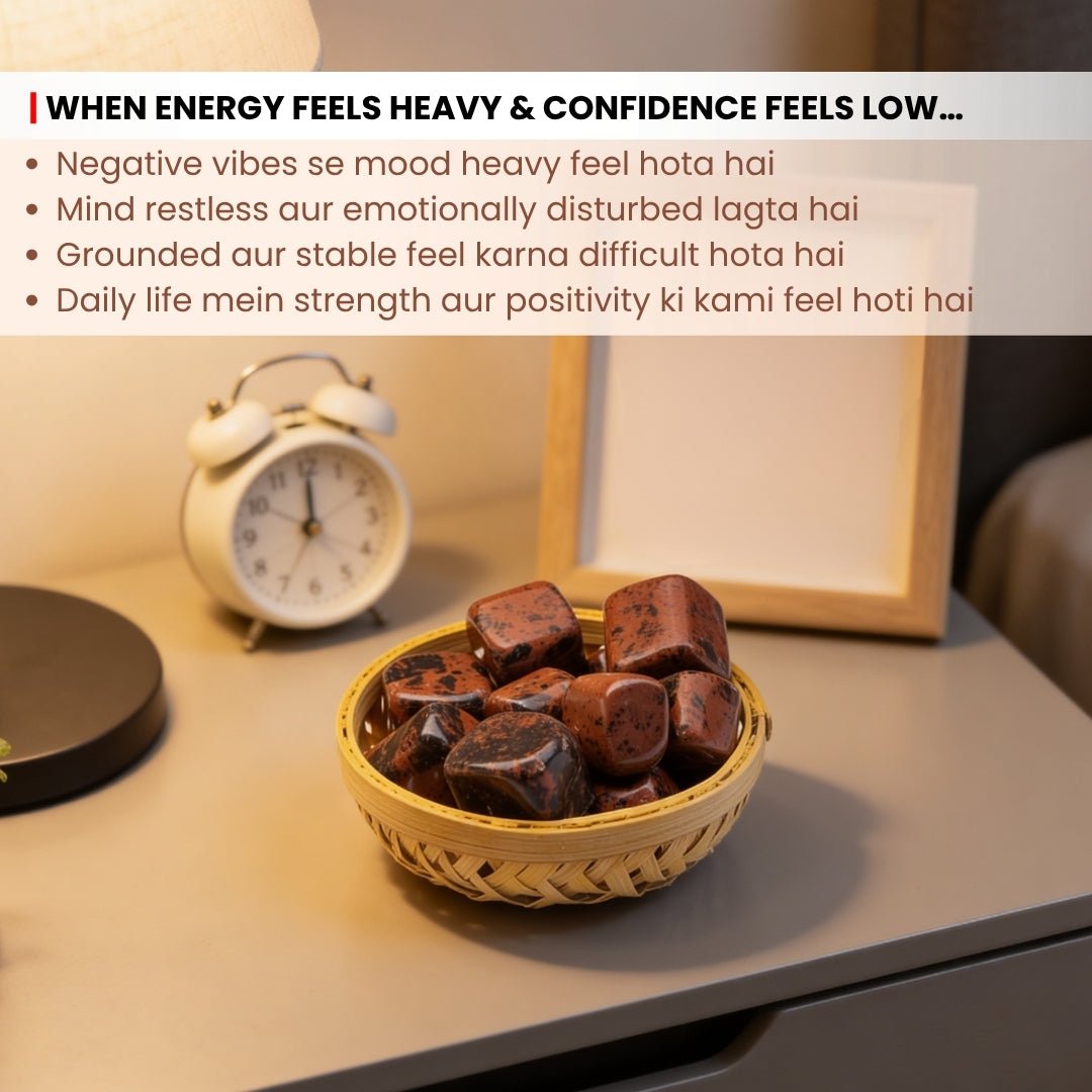Mahogany Obsidian Tumbled Stone Pebbles - plusvalueindia
