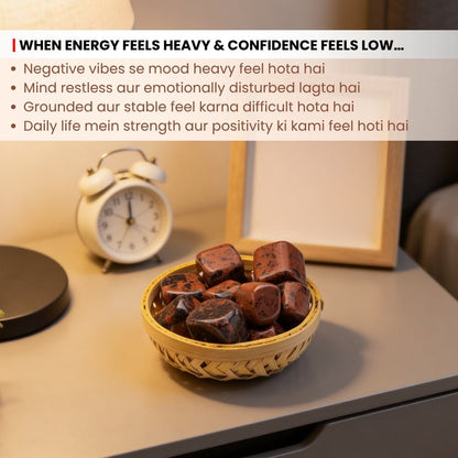 Mahogany Obsidian Tumbled Stone Pebbles - plusvalueindia