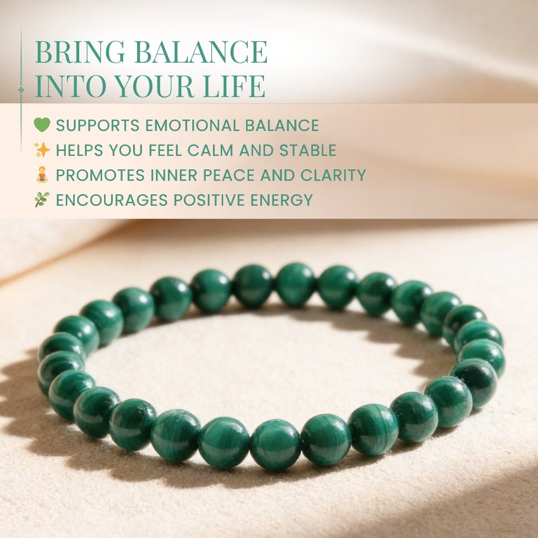 Malachite Bracelet - plusvalueindia