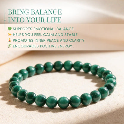 Malachite Bracelet - plusvalueindia