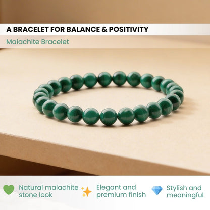 Malachite Bracelet - plusvalueindia