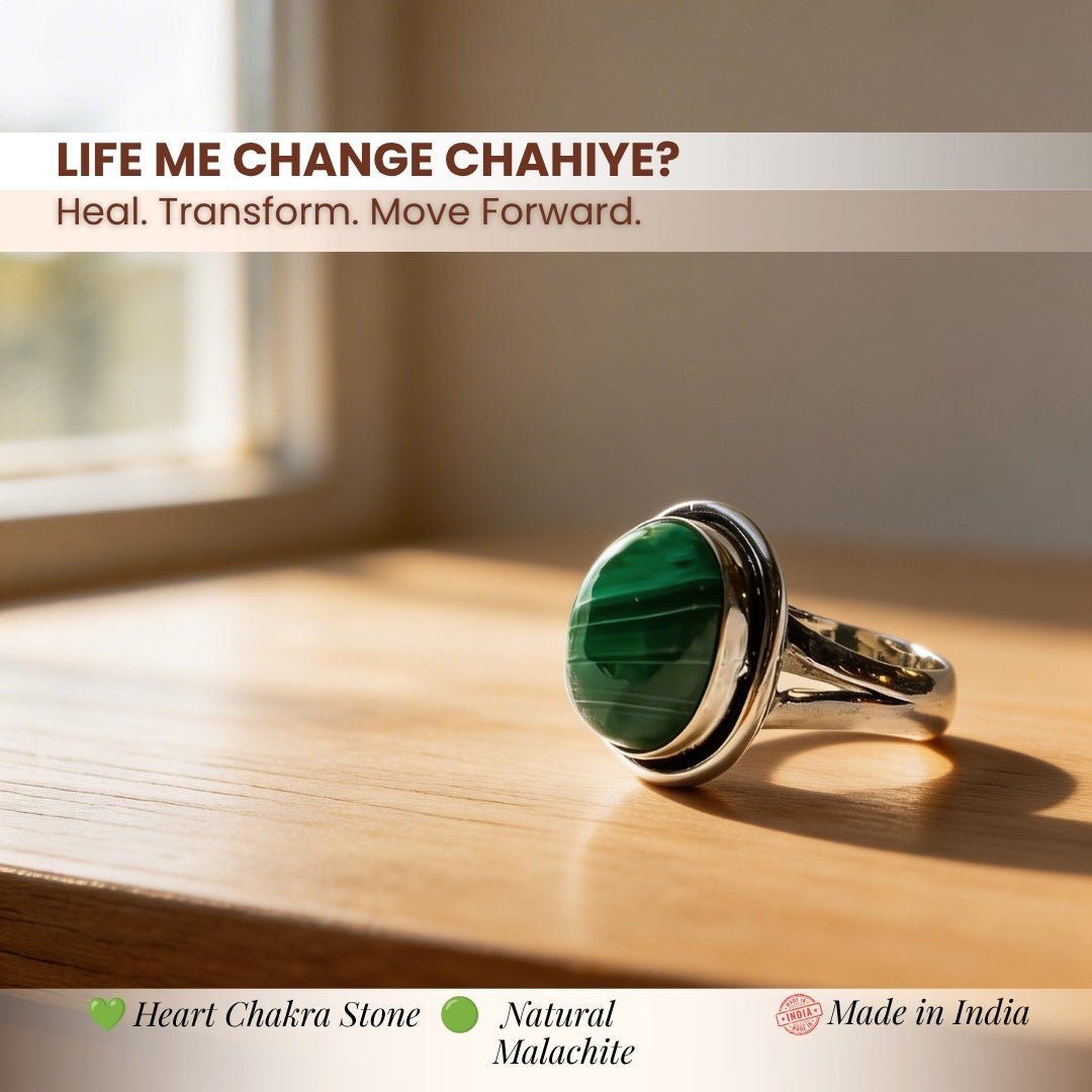 Malachite Ring - plusvalueindia