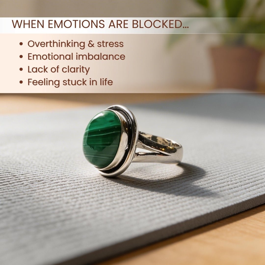 Malachite Ring - plusvalueindia