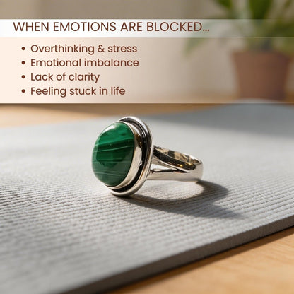 Malachite Ring - plusvalueindia