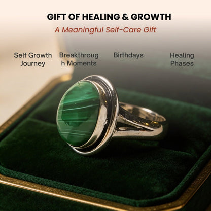 Malachite Ring - plusvalueindia