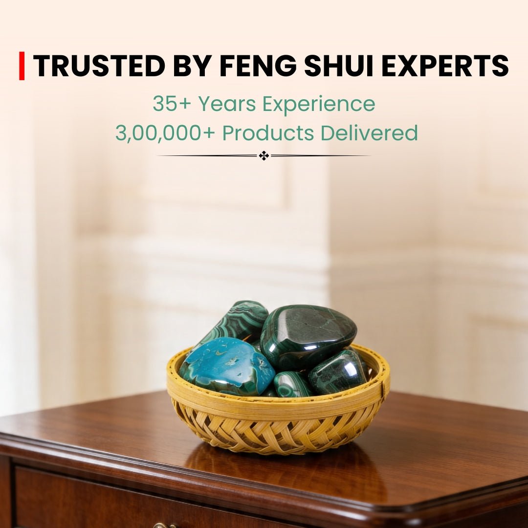 Malachite Tumbled Stones Pebbles - Natural Crystal for Positive Energy and Balance - plusvalueindia