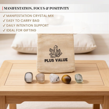 Manifestation Pocket Crystal Bag - plusvalueindia