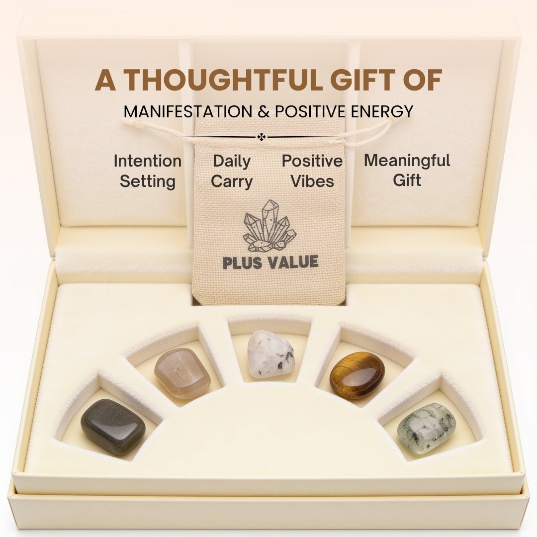 Manifestation Pocket Crystal Bag - plusvalueindia