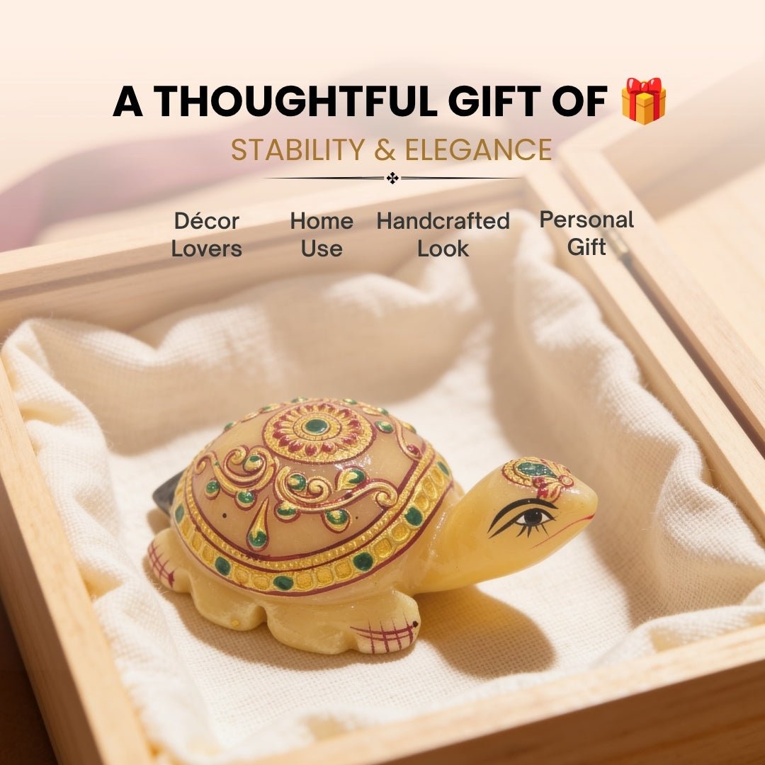 Beautiful Marble Tortoise 3" for Career and Job Opportunity - plusvalueindia
