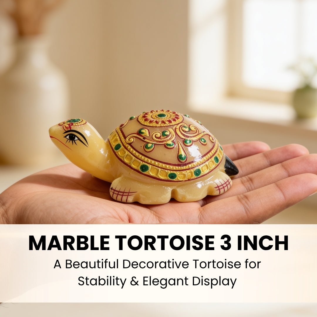 Beautiful Marble Tortoise 3" for Career and Job Opportunity - plusvalueindia