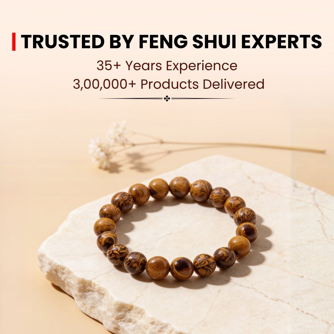 Mariyam Jasper bracelet infographic highlighting Root Chakra anchoring, emotional strength, and endurance