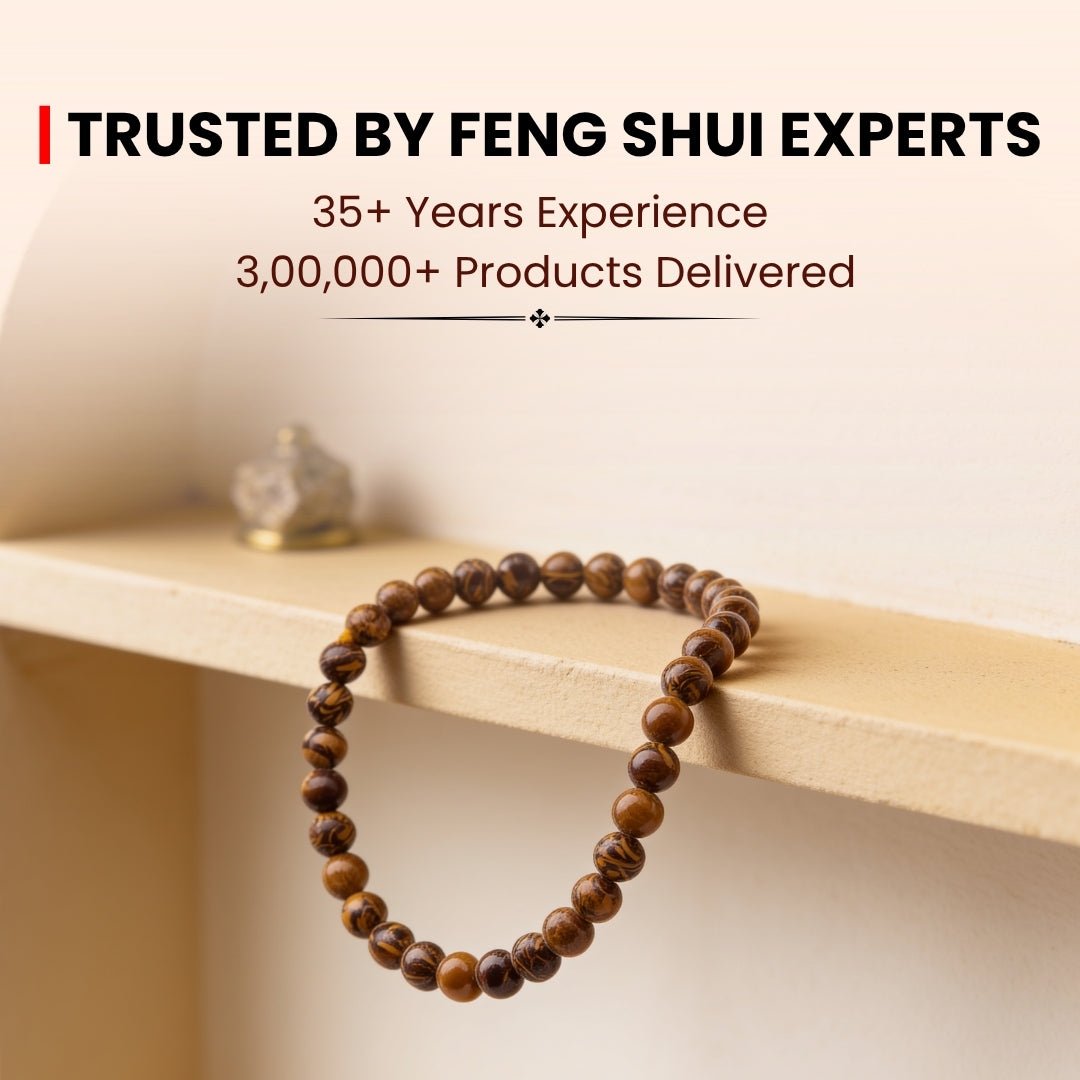 Mariyam Jasper bracelet infographic highlighting Solar Plexus and Root Chakra grounding, stress relief, and ancient wisdom