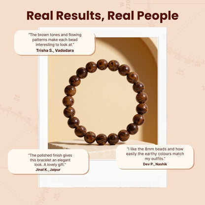Mariyam Jasper 8 mm gemstone bracelet presented with soft storage pouch and gemstone certificate