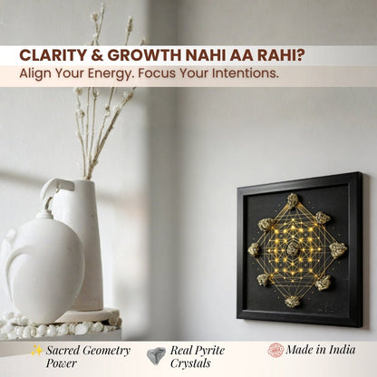 Master Crystal Grid - Sacred Geometry Vastu Tool for Wealth, Success & Harmony at Home & Office - plusvalueindia