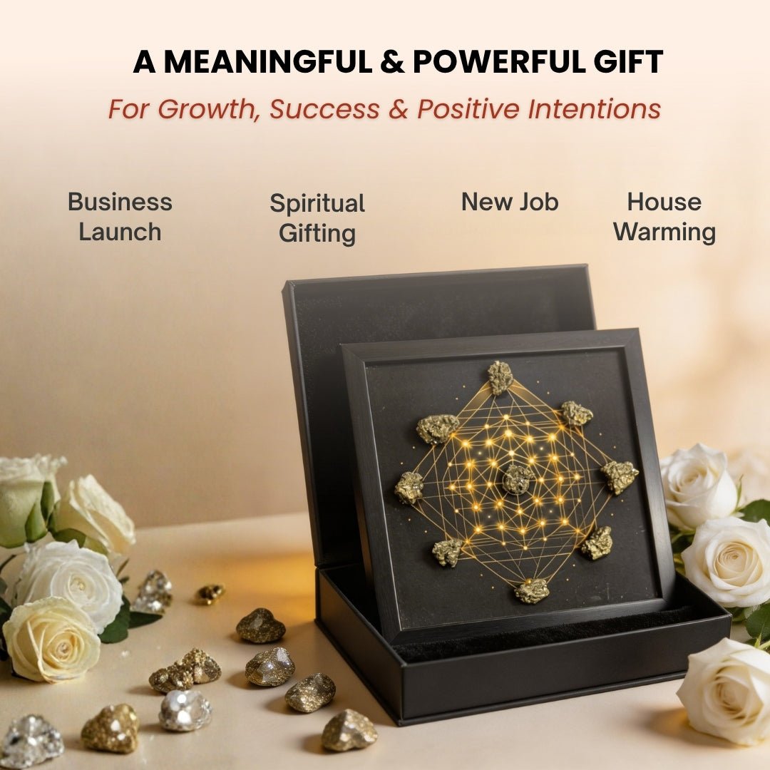 Master Crystal Grid - Sacred Geometry Vastu Tool for Wealth, Success & Harmony at Home & Office - plusvalueindia