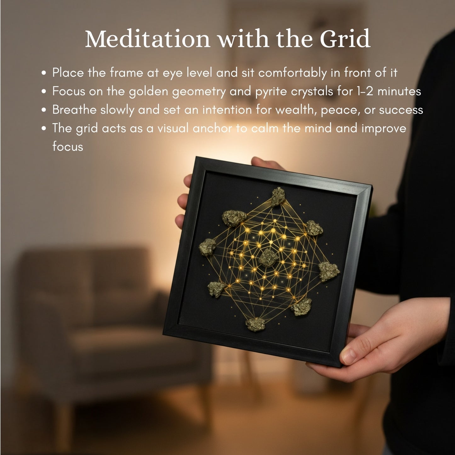 Master Crystal Grid – Manifest Wealth, Success, and Harmony with the Power of Sacred Geometry - plusvalueindia