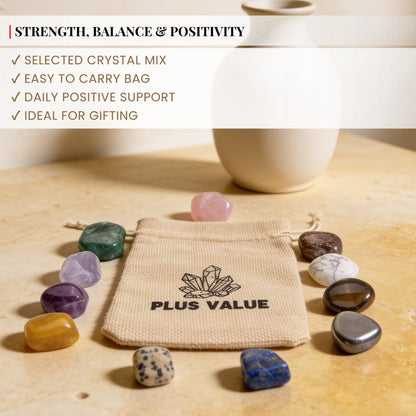 Men's Healing Crystal Bag - The Modern Man's Secret Toolkit - plusvalueindia