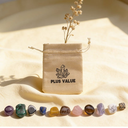 Men's Healing Crystal Bag - The Modern Man's Secret Toolkit - plusvalueindia