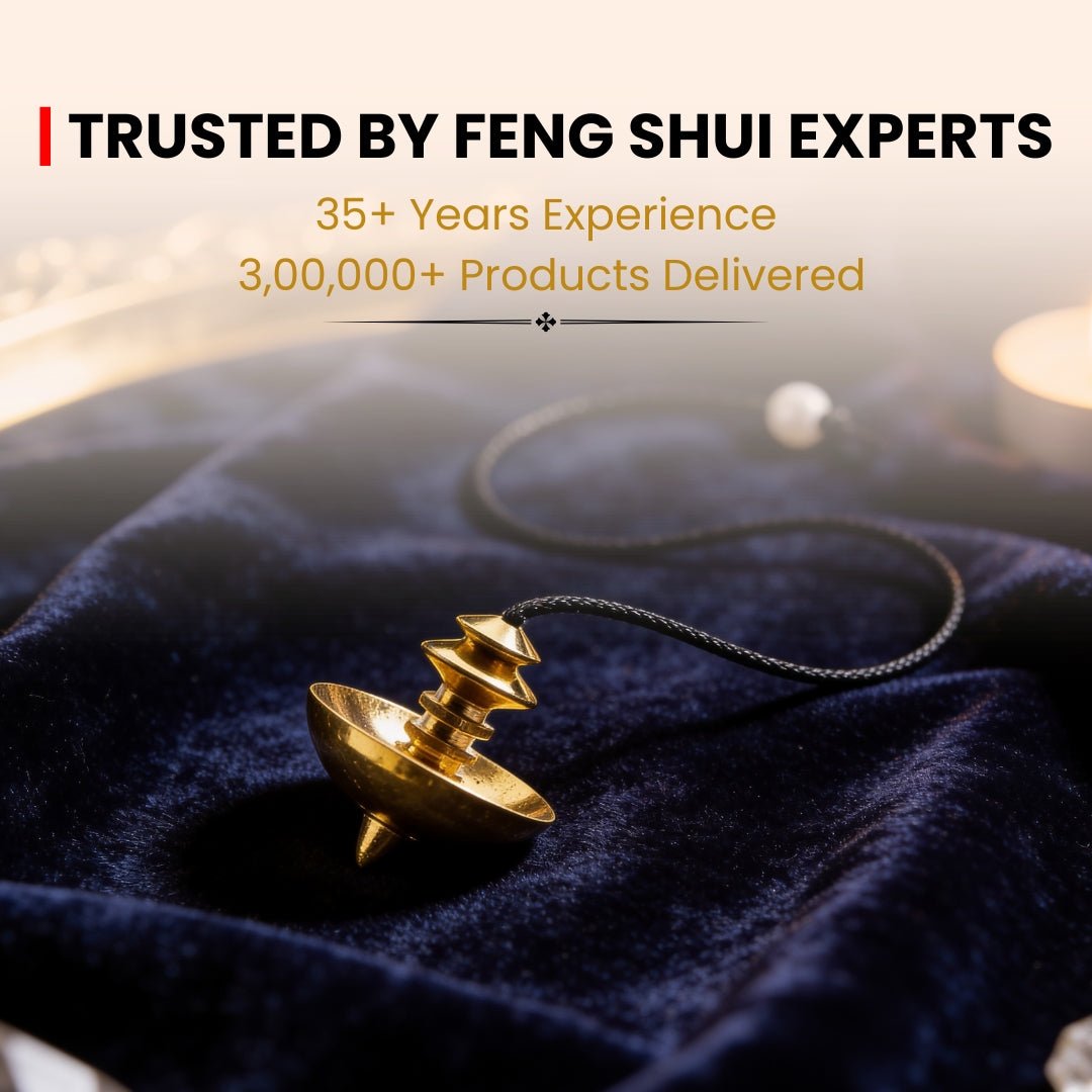 Merisis Brass Dowsing Pendulum With Free 4 Dowsing Charts and Jute Bag - plusvalueindia