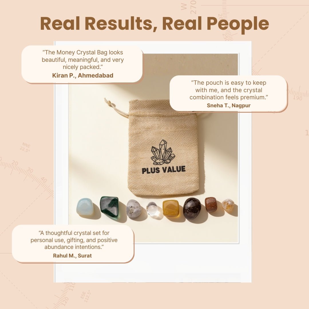 Money Crystal Bag - plusvalueindia