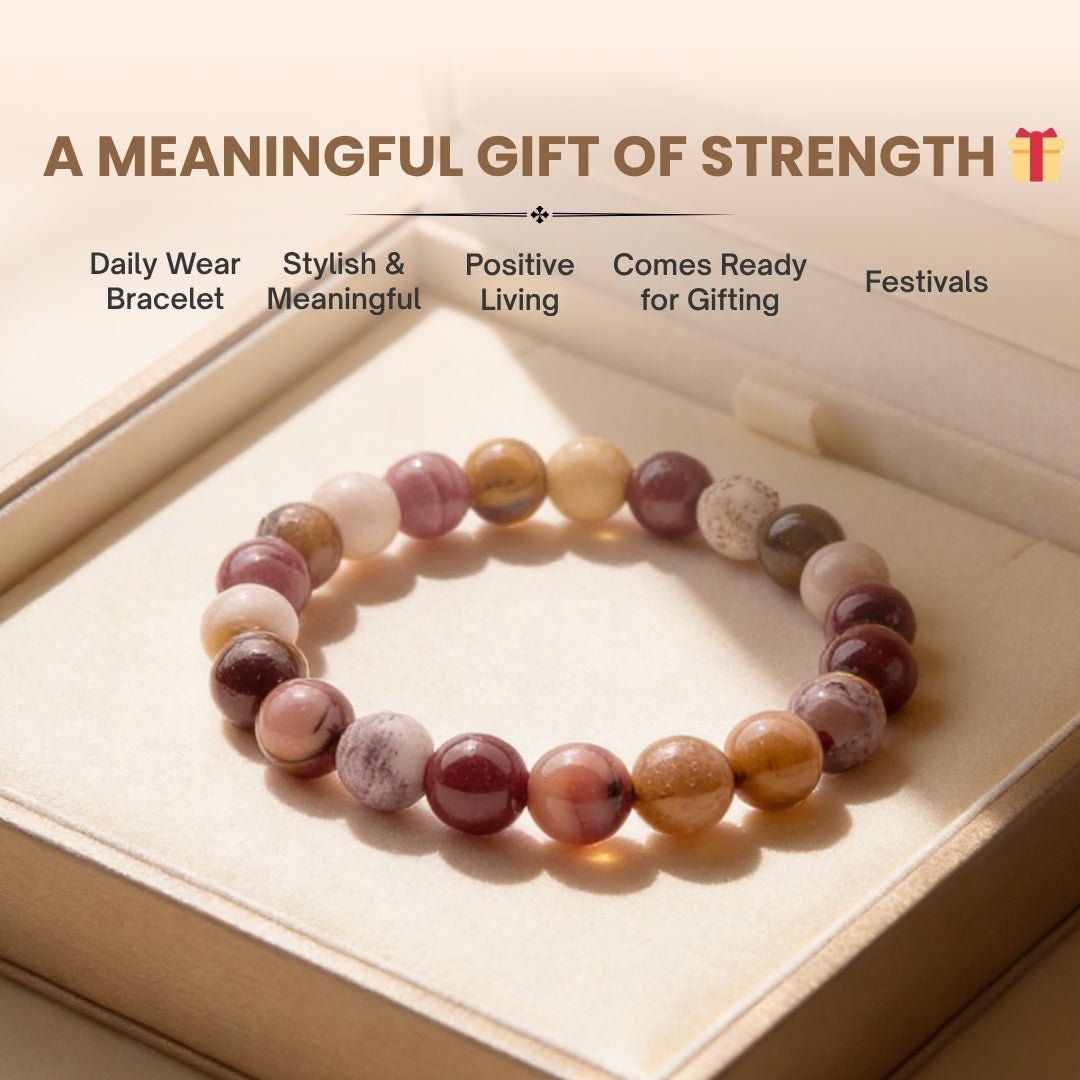Mookaite Bracelet - plusvalueindia