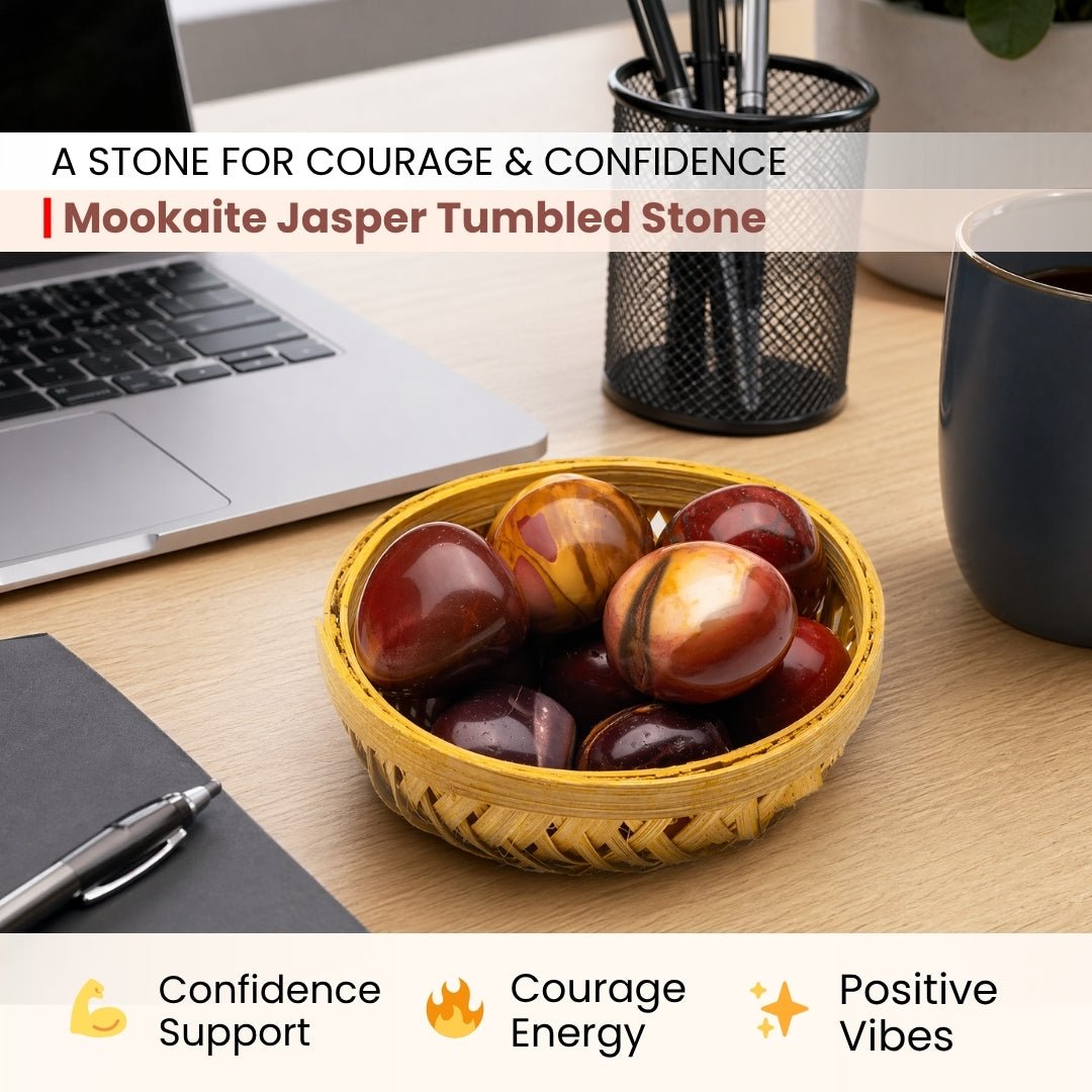 Mookaite Jasper Tumbled Stone Pebbles - plusvalueindia