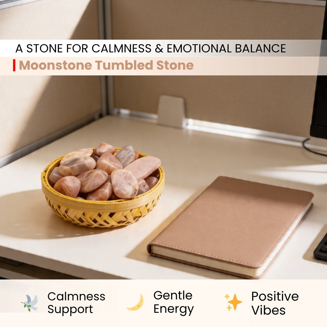 Moonstone Tumbled Stone Pebbles - plusvalueindia
