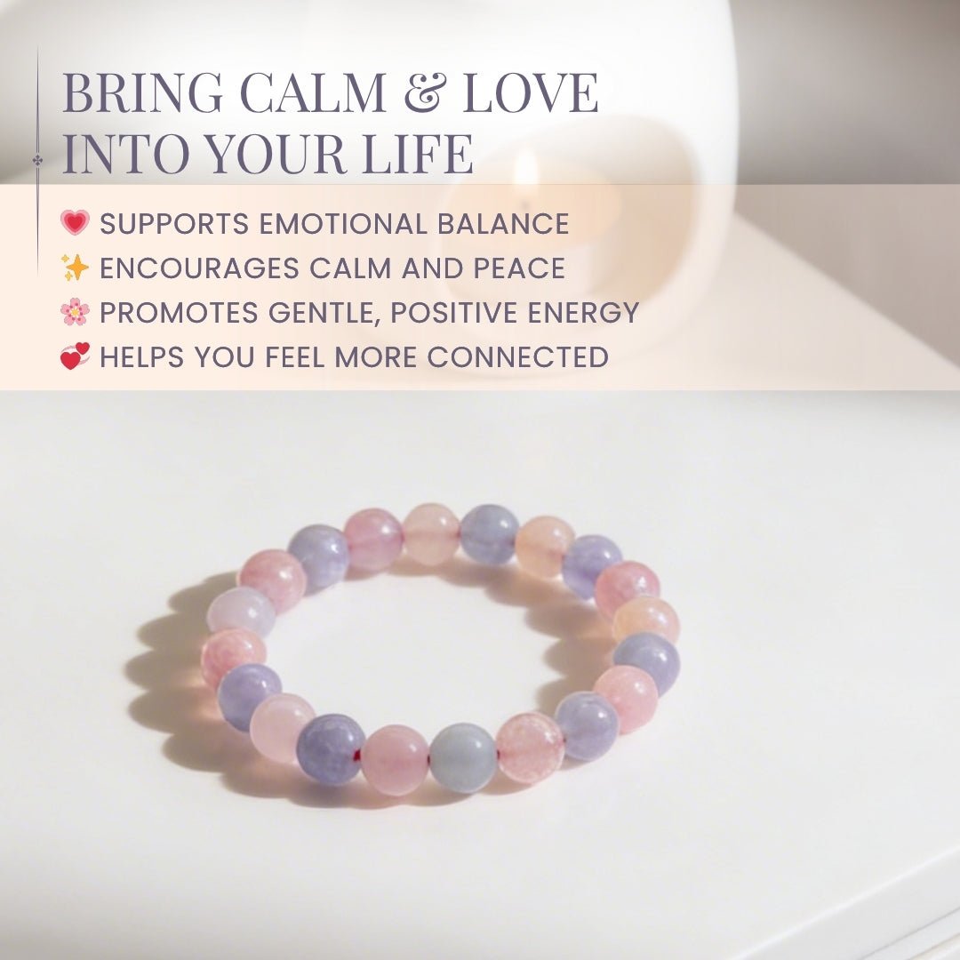 Morganite Bracelet | Stylish Charm Crystal Bracelet - plusvalueindia