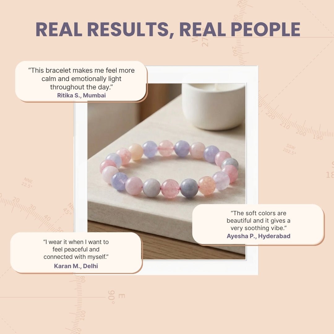 Morganite Bracelet | Stylish Charm Crystal Bracelet - plusvalueindia