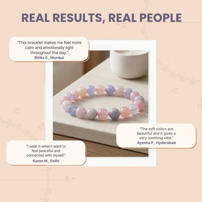 Morganite Bracelet | Stylish Charm Crystal Bracelet - plusvalueindia