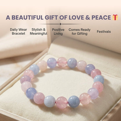 Morganite Bracelet | Stylish Charm Crystal Bracelet - plusvalueindia