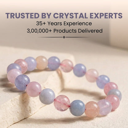 Morganite Bracelet | Stylish Charm Crystal Bracelet - plusvalueindia