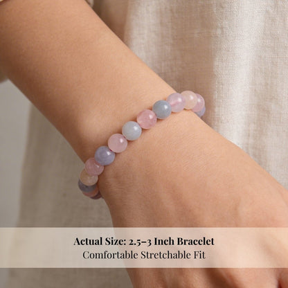 Morganite Bracelet | Stylish Charm Crystal Bracelet - plusvalueindia
