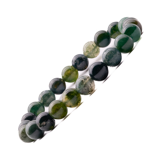 moss agate bracelet 8mm