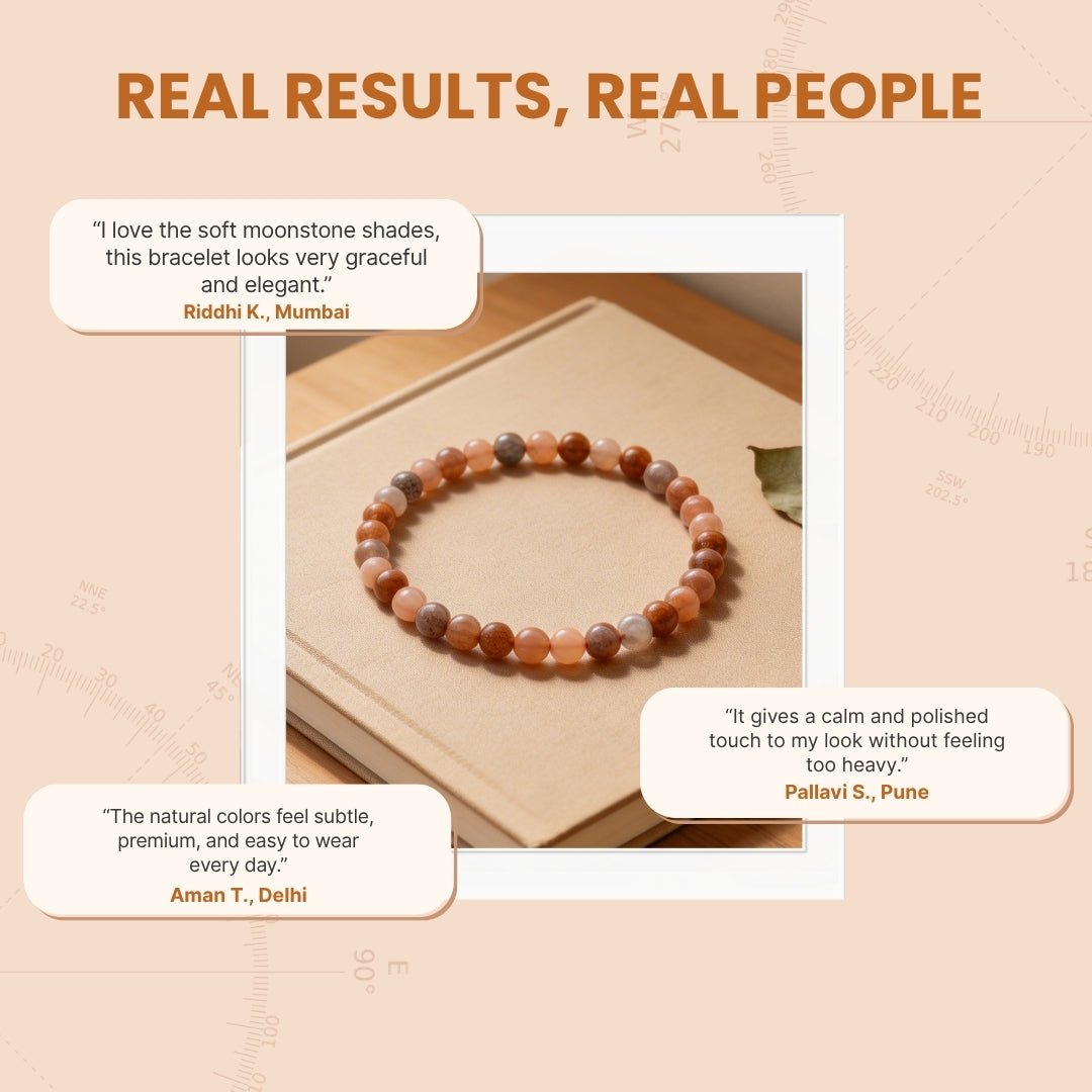 Multi Colour Moonstone Bracelet - plusvalueindia