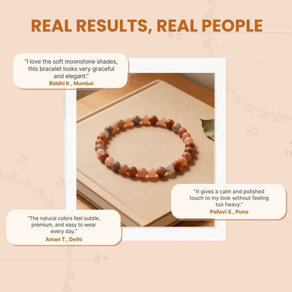 Multi Colour Moonstone Bracelet - plusvalueindia