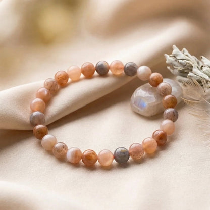 Multi Colour Moonstone Bracelet - plusvalueindia