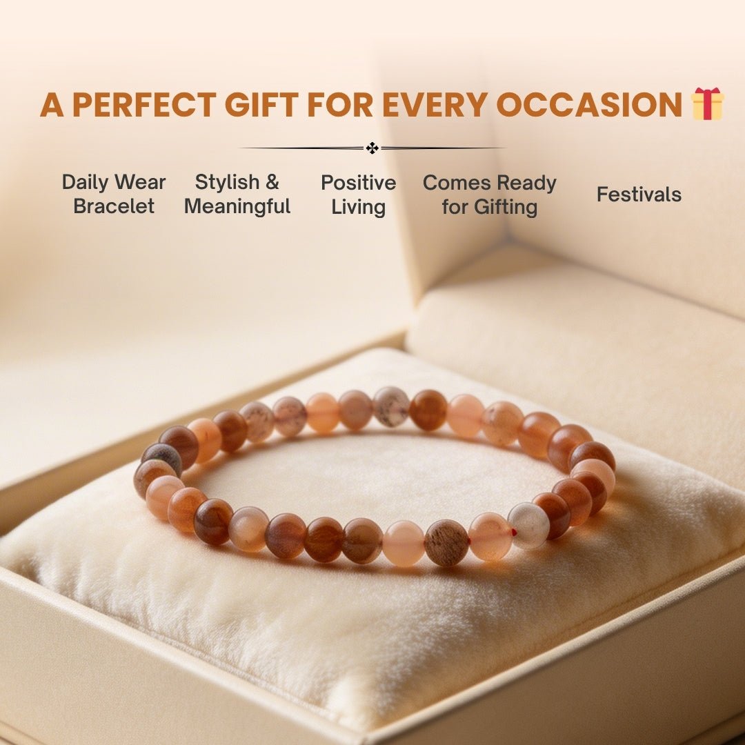 Multi Colour Moonstone Bracelet - plusvalueindia