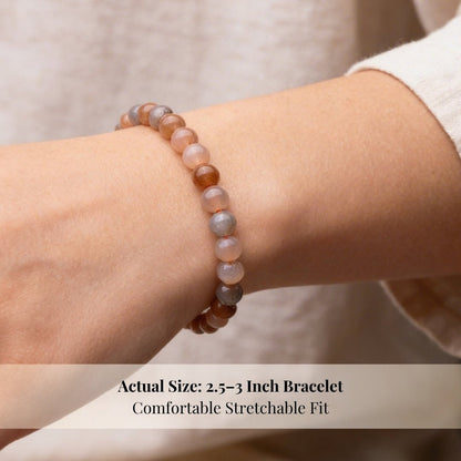 Multi Colour Moonstone Bracelet - plusvalueindia