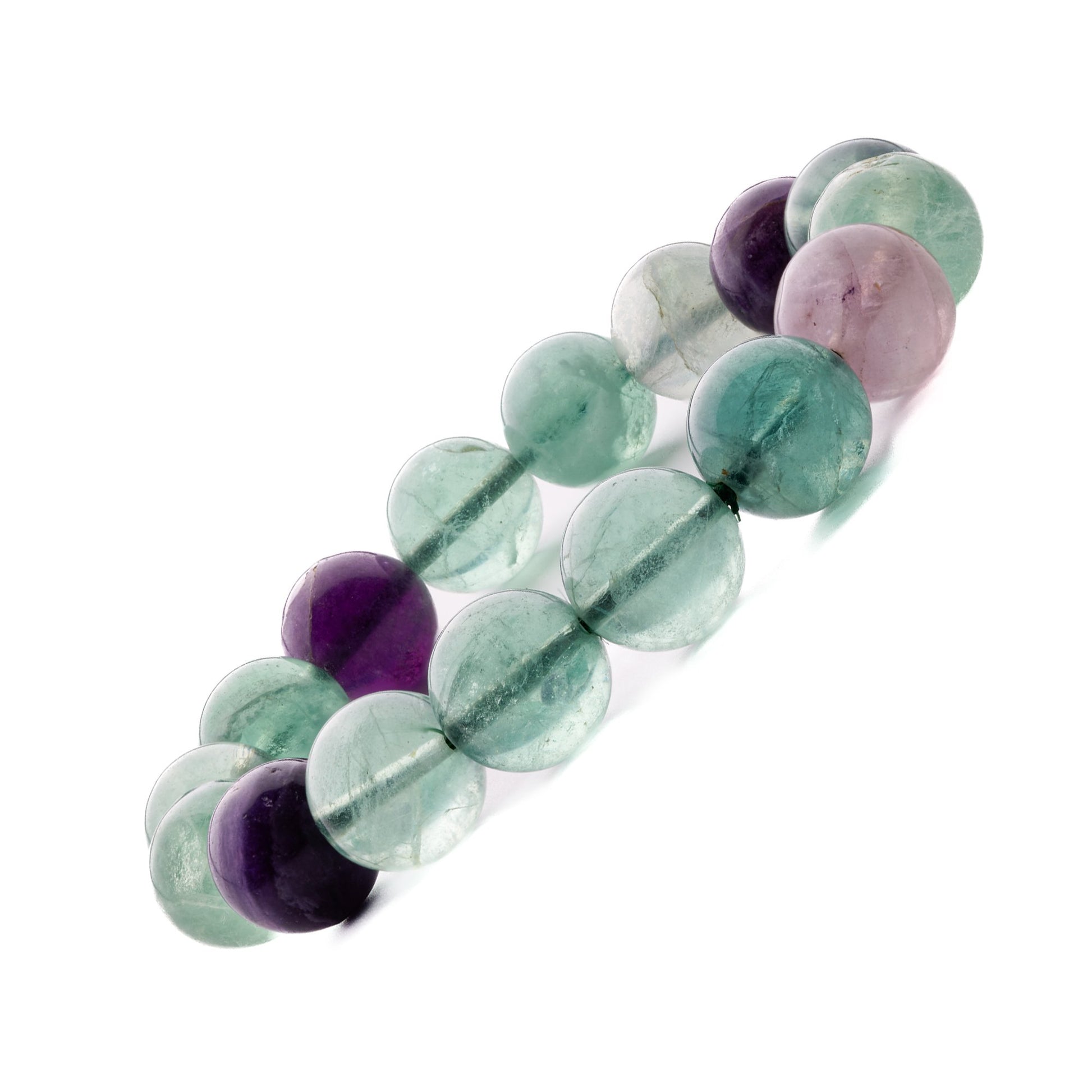 multi fluorite bracelet 12mm