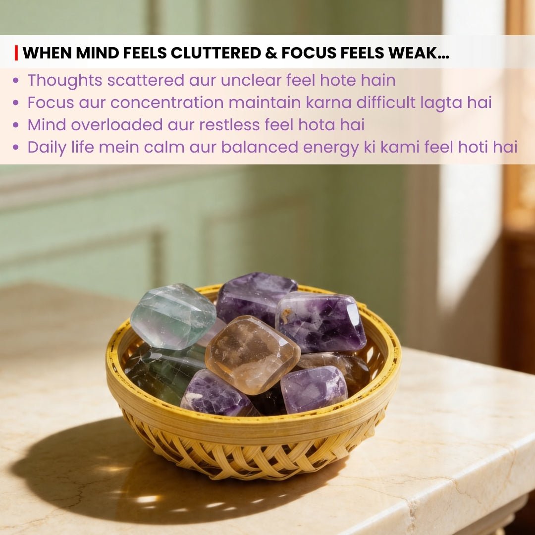 Multi Fluorite Tumbled Stone Pebbles - plusvalueindia