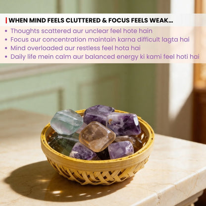 Multi Fluorite Tumbled Stone Pebbles - plusvalueindia