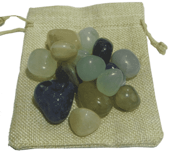 Buy Premium Multi colour mix with  Onyx Pebbles with Jute Bag online in india 