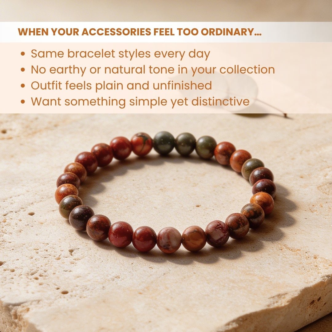 Multi Picasso Jasper Bracelet for Men Women Boys and Girls - plusvalueindia