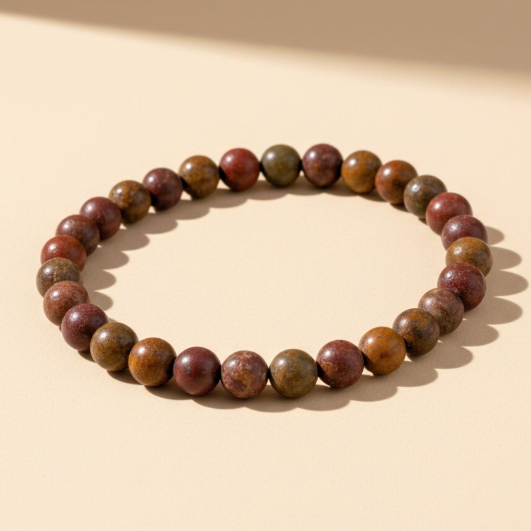 Multi Picasso Jasper Bracelet for Men Women Boys and Girls - plusvalueindia
