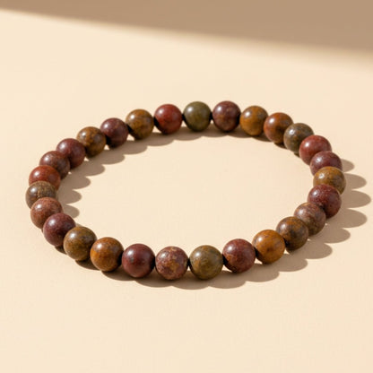 Multi Picasso Jasper Bracelet for Men Women Boys and Girls - plusvalueindia