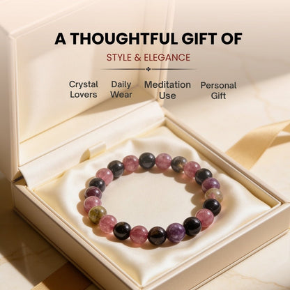 Multi Tourmaline Bracelet for Multiple Benefits - plusvalueindia