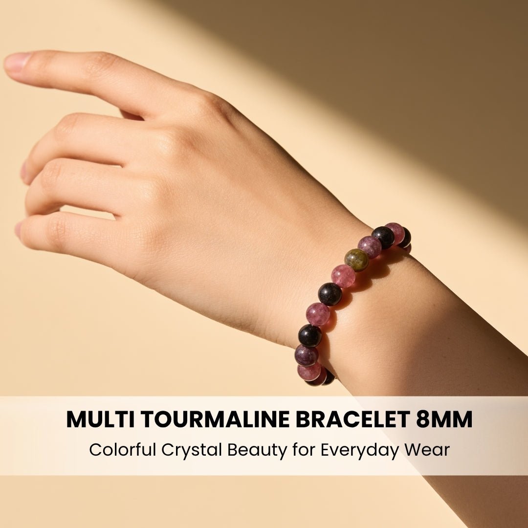 Multi Tourmaline Bracelet for Multiple Benefits - plusvalueindia